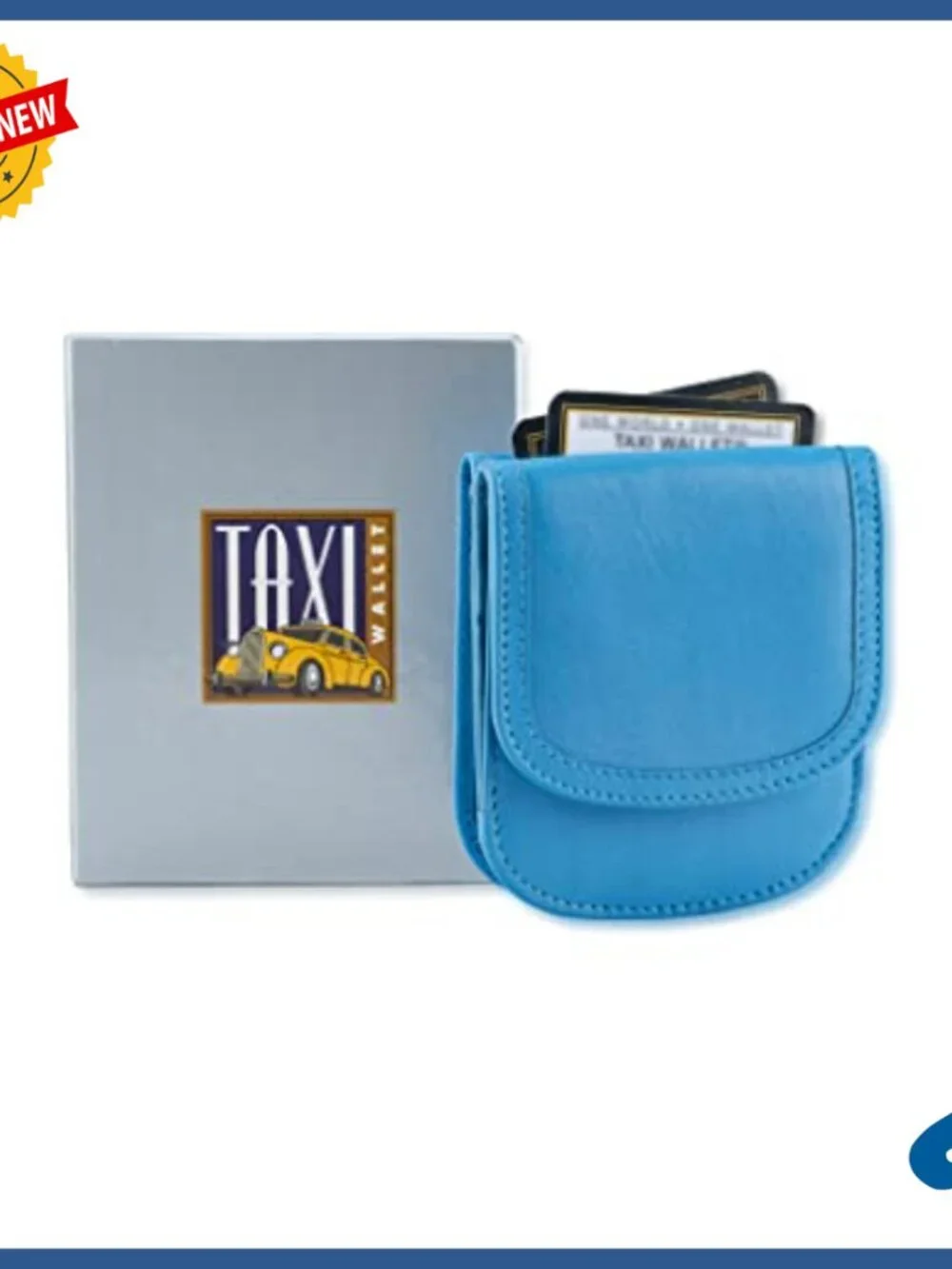 Compact Leather Bi-Fold Wallet for Cards Coins Bills ID Front Pocket
